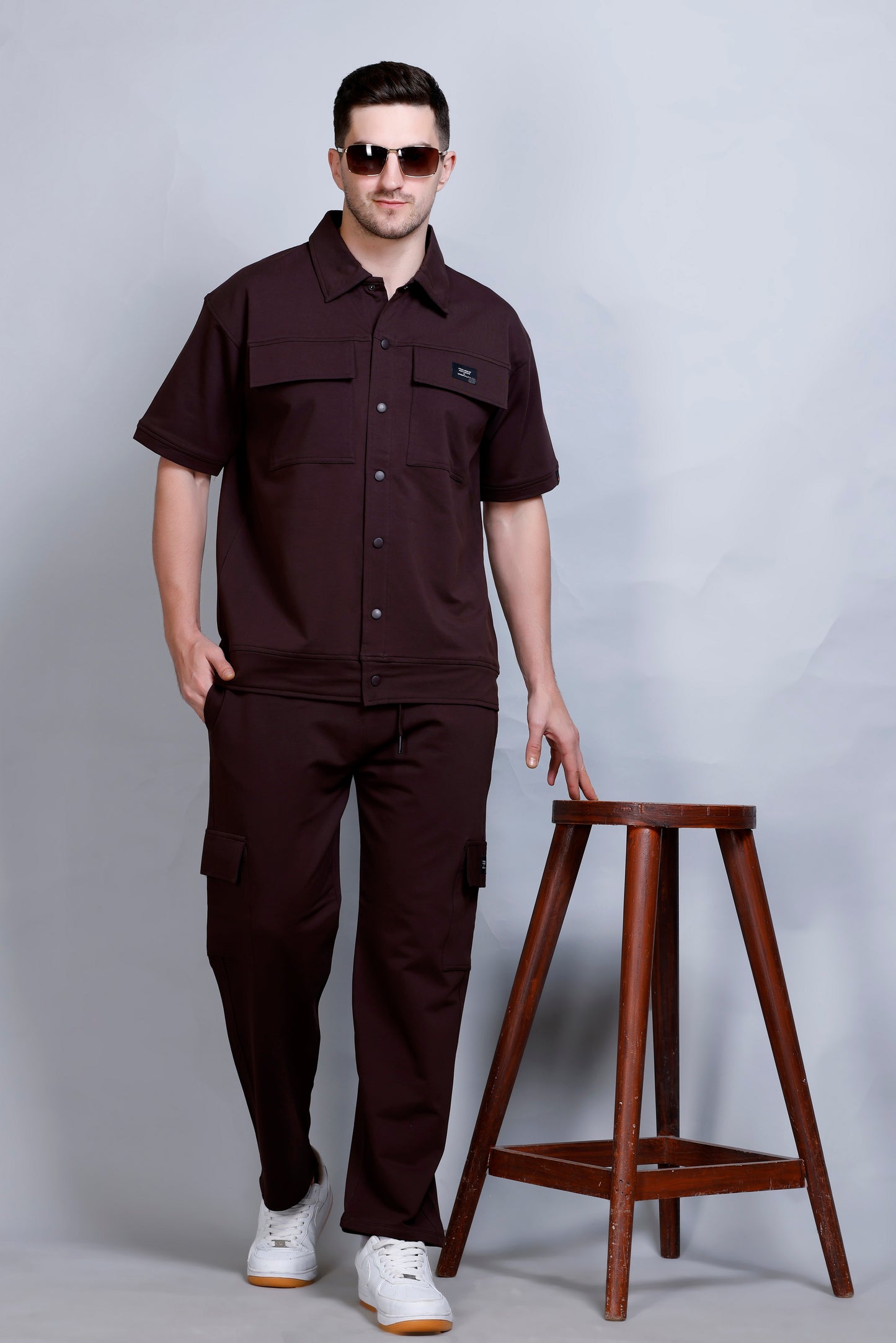 RICHMAX EXECUTIVE RELAXED FIT CORDSET DEEP COFFEE