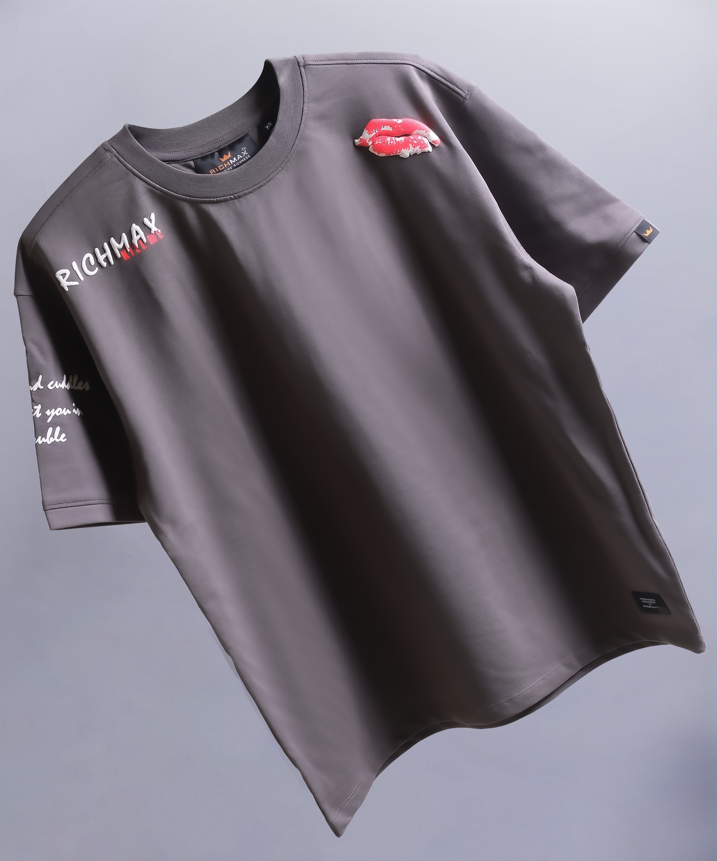 KILL ME ROMANTICALLY OVERSIZED TEE DARK GREY
