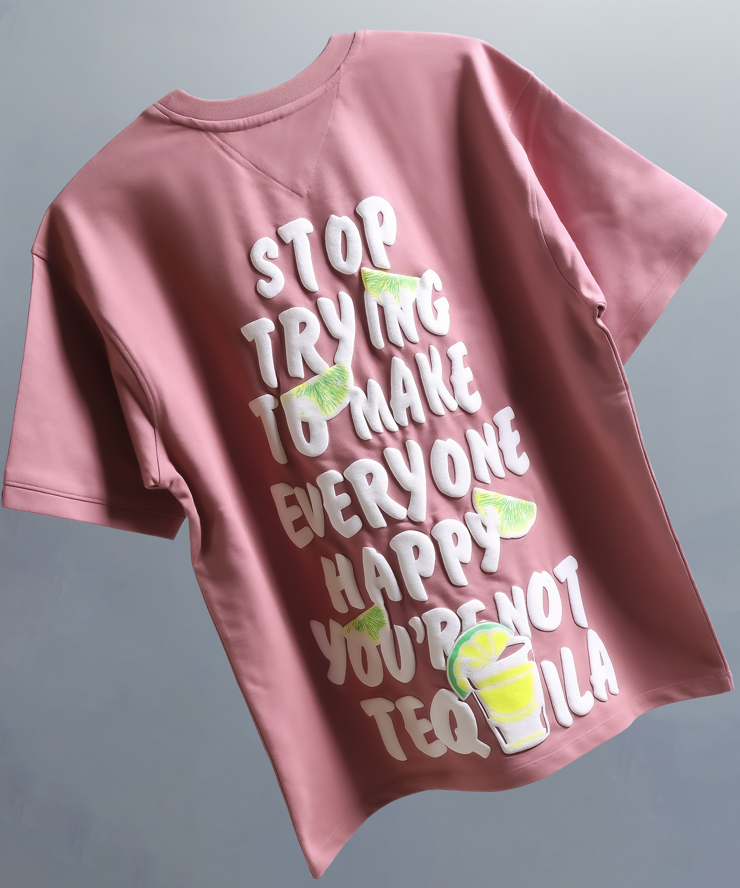 TEQUILA OVERSIZED TEE BLUSHY ROSE