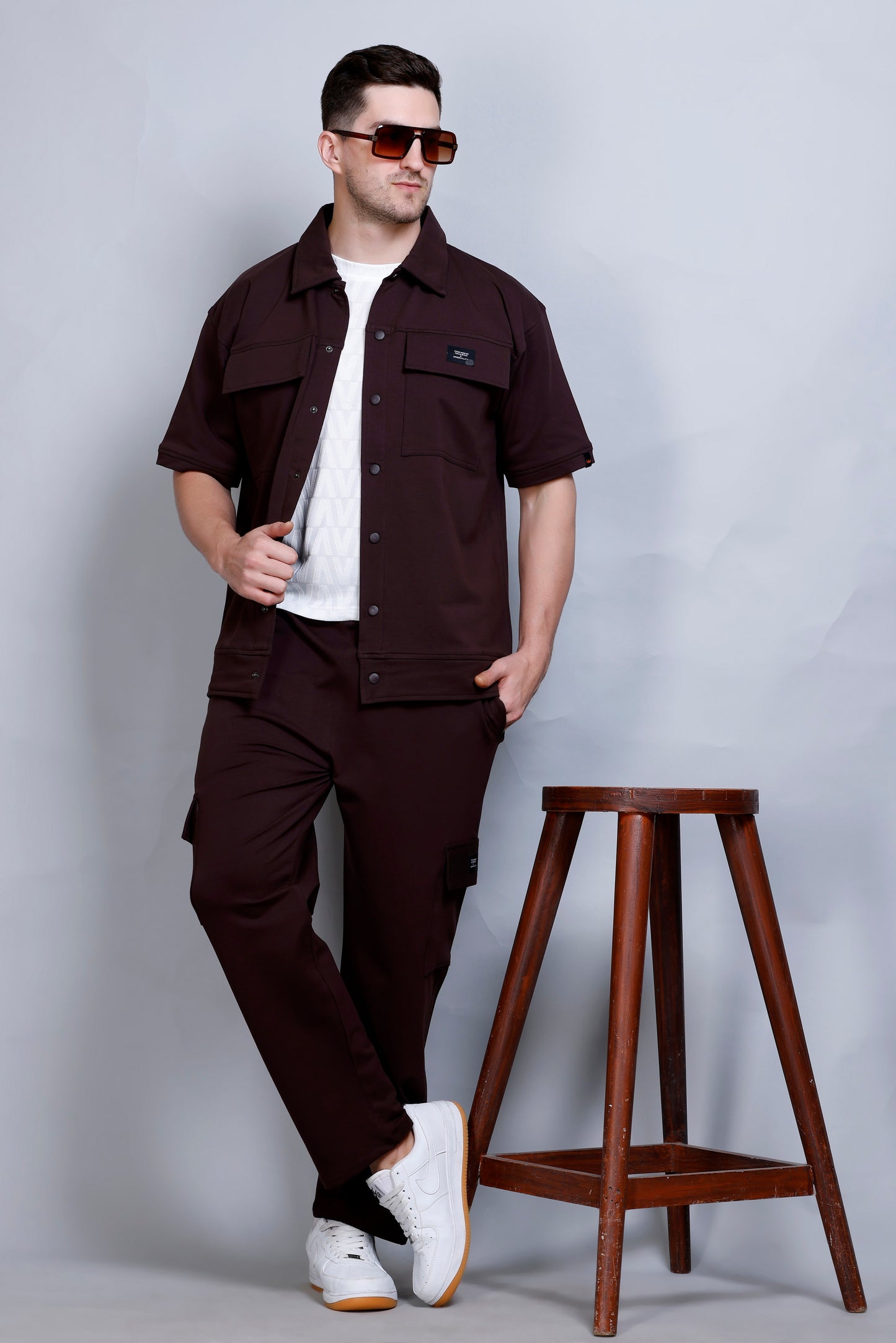 RICHMAX EXECUTIVE RELAXED FIT CORDSET DEEP COFFEE