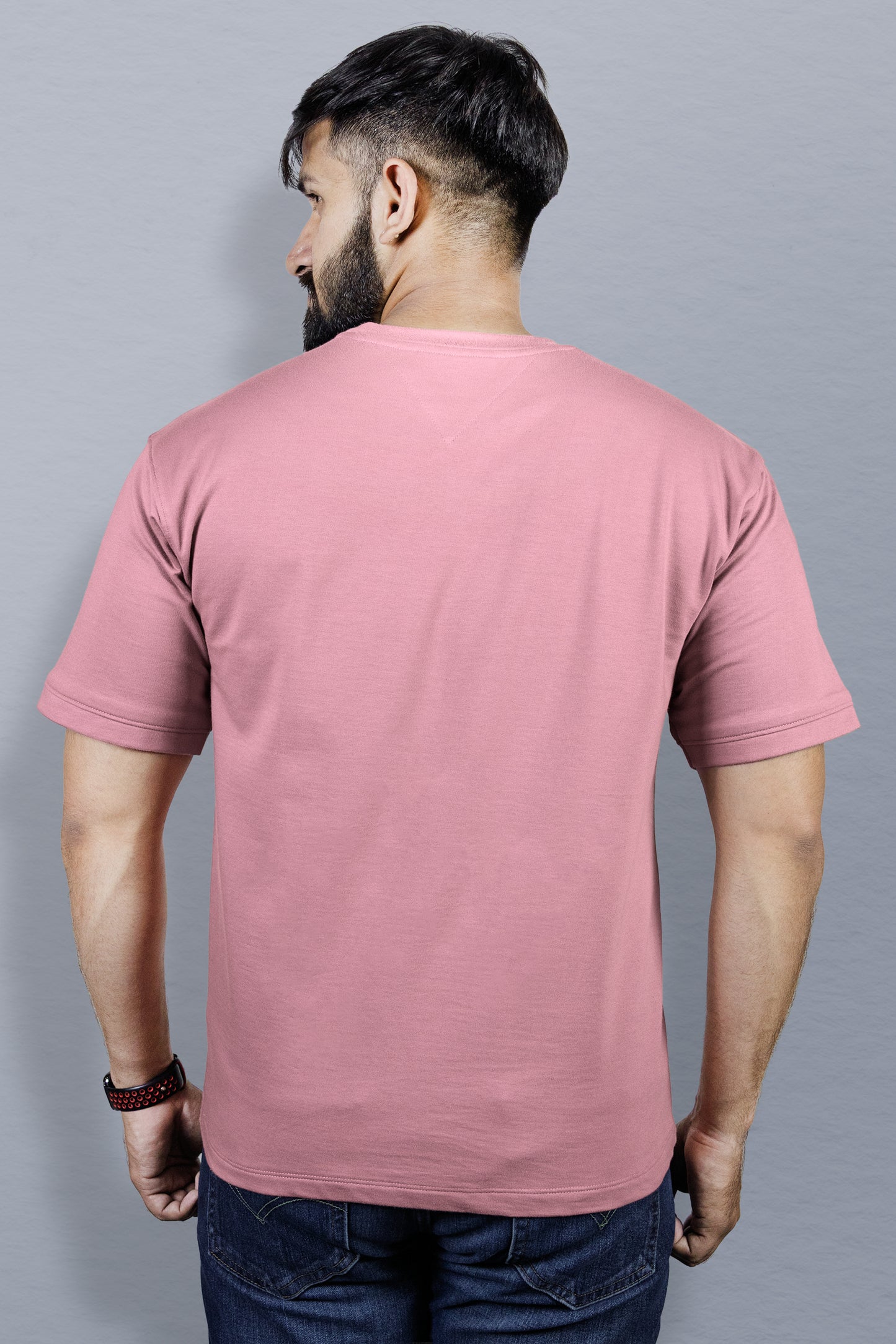 RICHMAX MINIMALIST OVERSIZED TEE BLUSHY ROSE