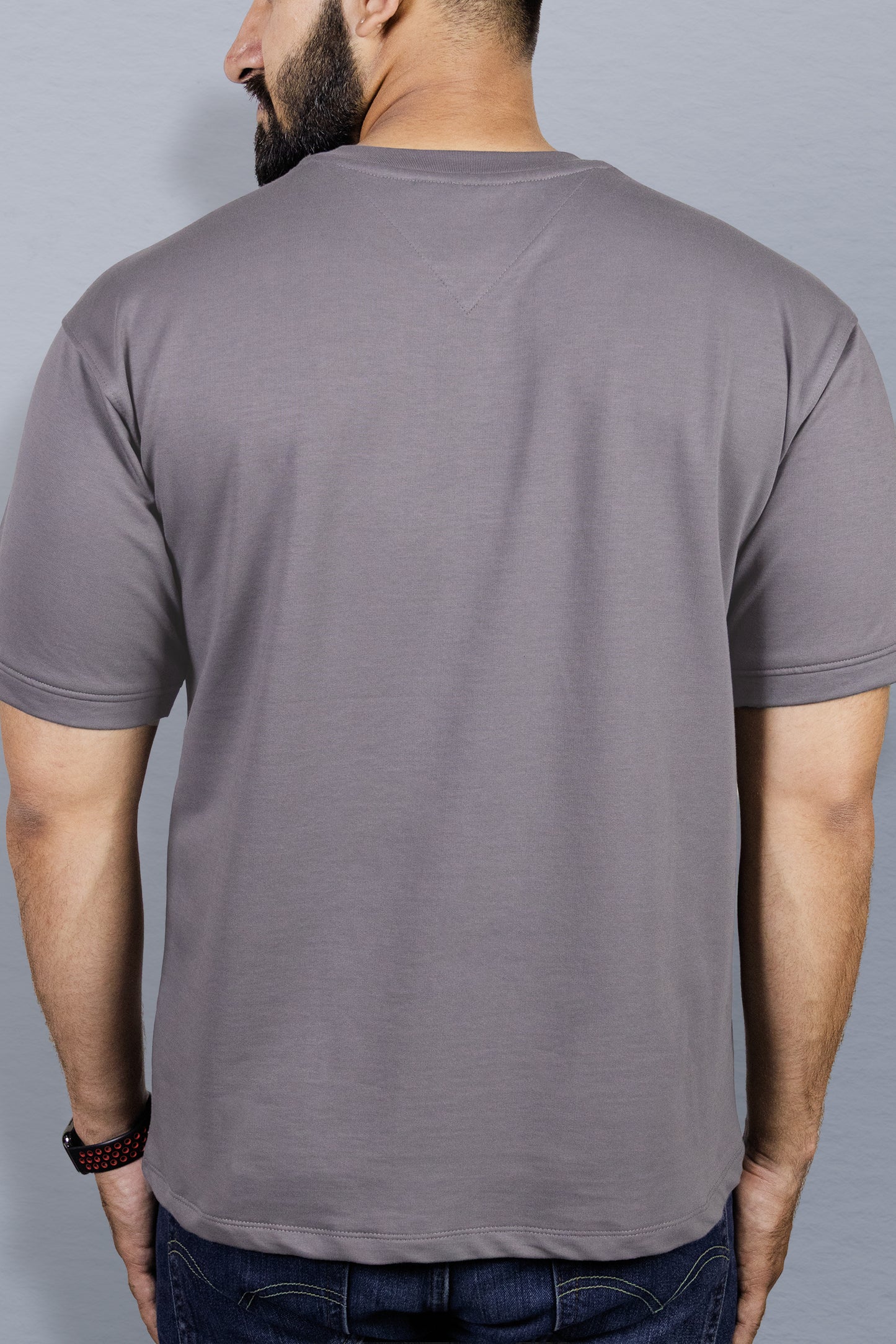 RICHMAX MINIMALIST OVERSIZED TEE DARK GREY