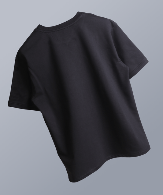 RICHMAX MINIMALIST OVERSIZED TEE METAL BLACK (BLACK)