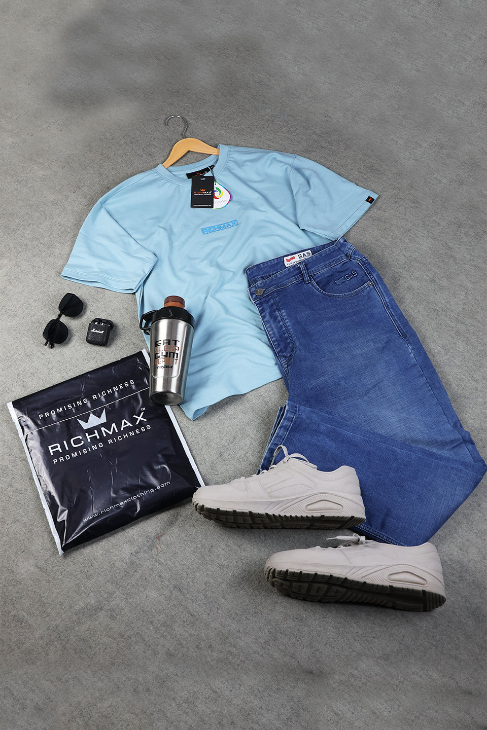 🔥 RICHMAX ESSENTIAL MINIMALIST OVERSIZED TEE | DROP SHOULDER STYLE | PACK OF 2