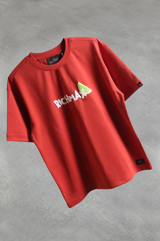 🔥 RICH PRINTED TEES | DROP SHOULDER STYLE | COMBO PACK OF 2 (RED+GREY)