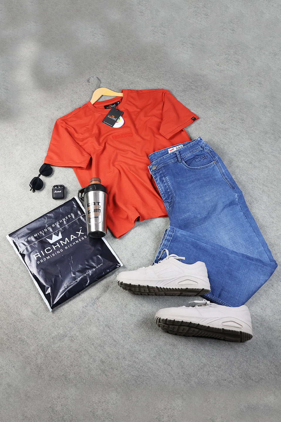 🔥 RICHMAX ESSENTIAL MINIMALIST OVERSIZED TEE | DROP SHOULDER STYLE | PACK OF 2