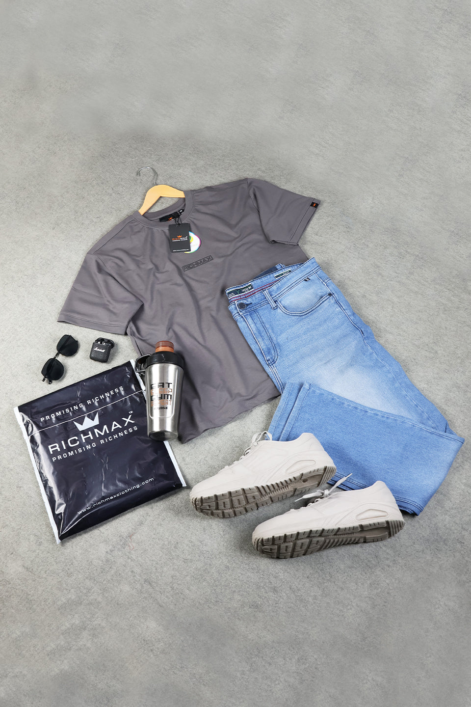 🔥 RICHMAX ESSENTIAL MINIMALIST OVERSIZED TEE | DROP SHOULDER STYLE | PACK OF 2