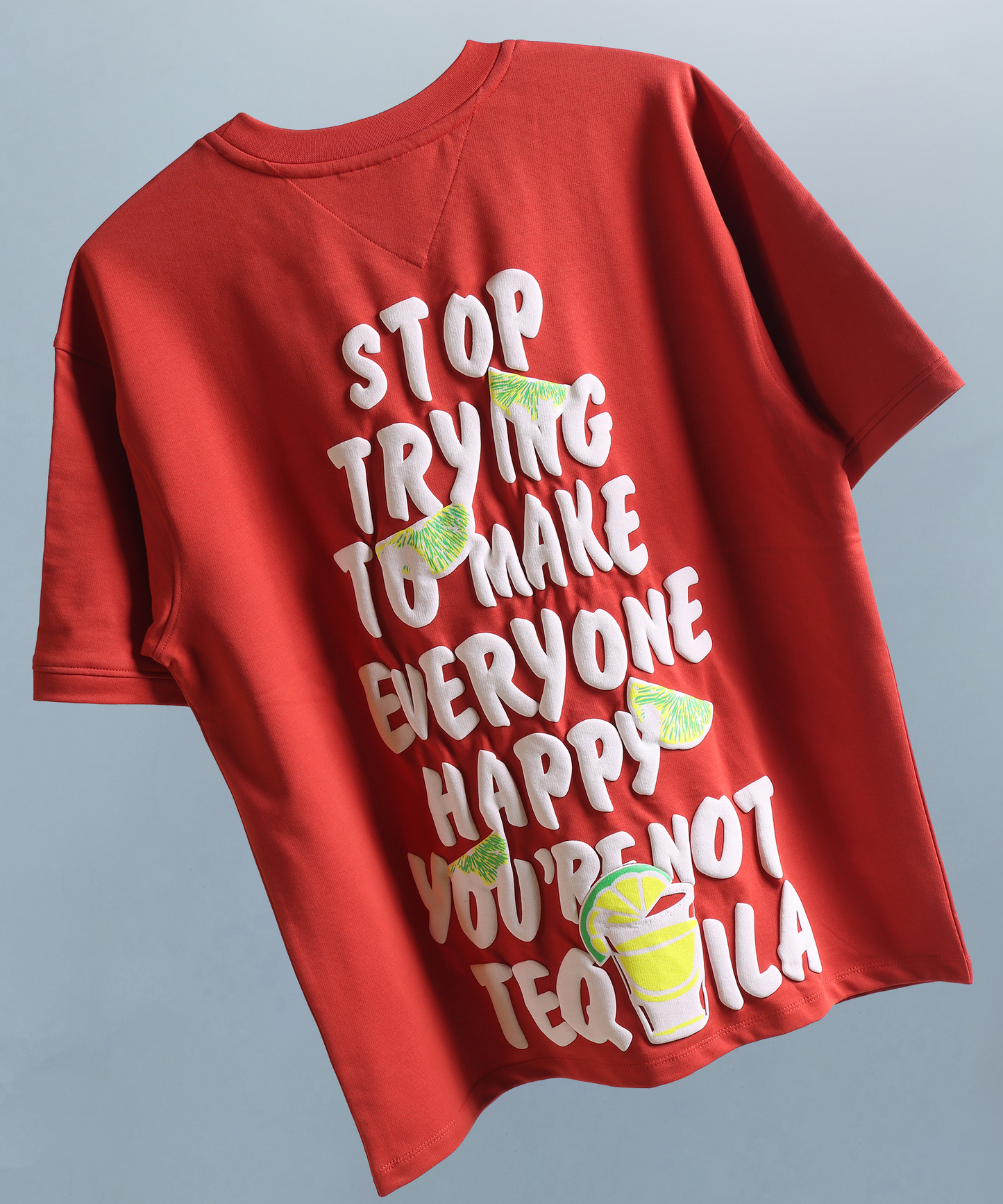 TEQUILA OVERSIZED TEE SCARLET RED