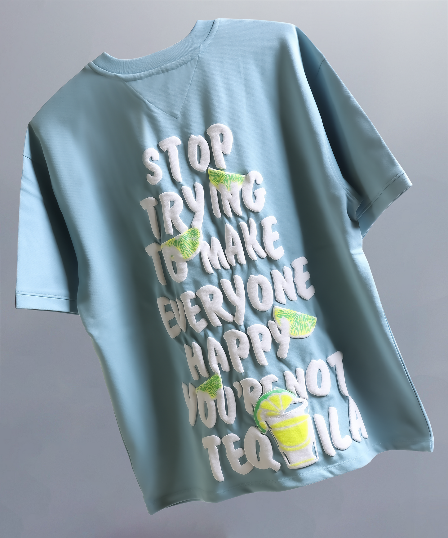 TEQUILA OVERSIZED TEE AQUA ISLAND