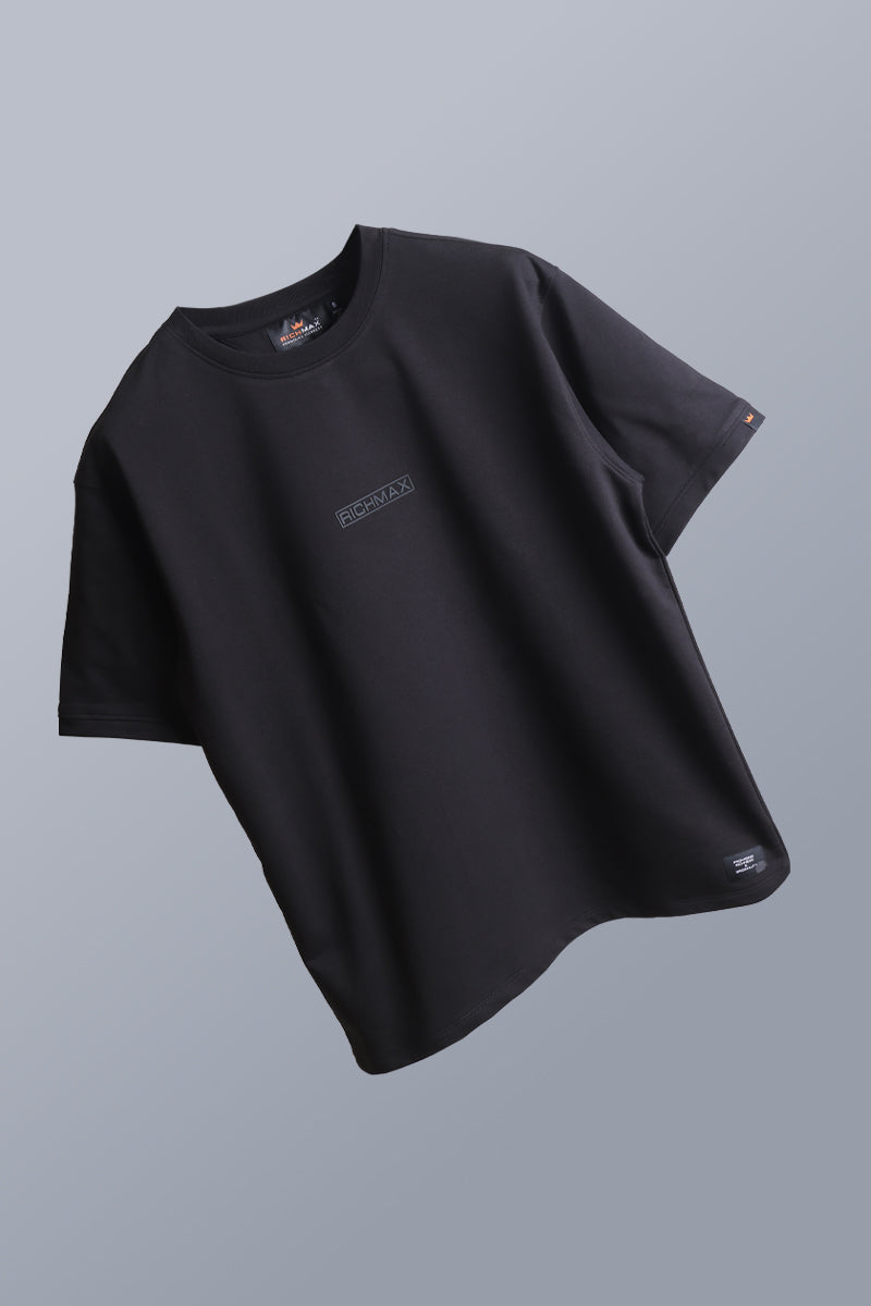 RICHMAX MINIMALIST OVERSIZED TEE METAL BLACK