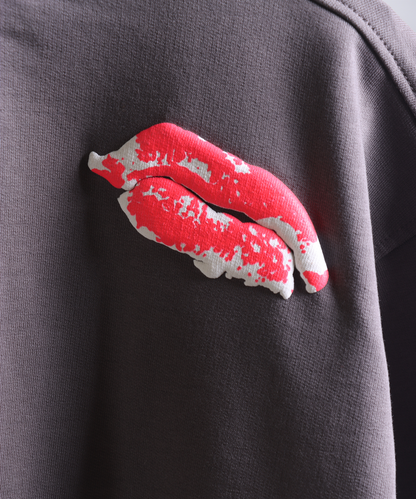 KILL ME ROMANTICALLY OVERSIZED TEE DARK GREY