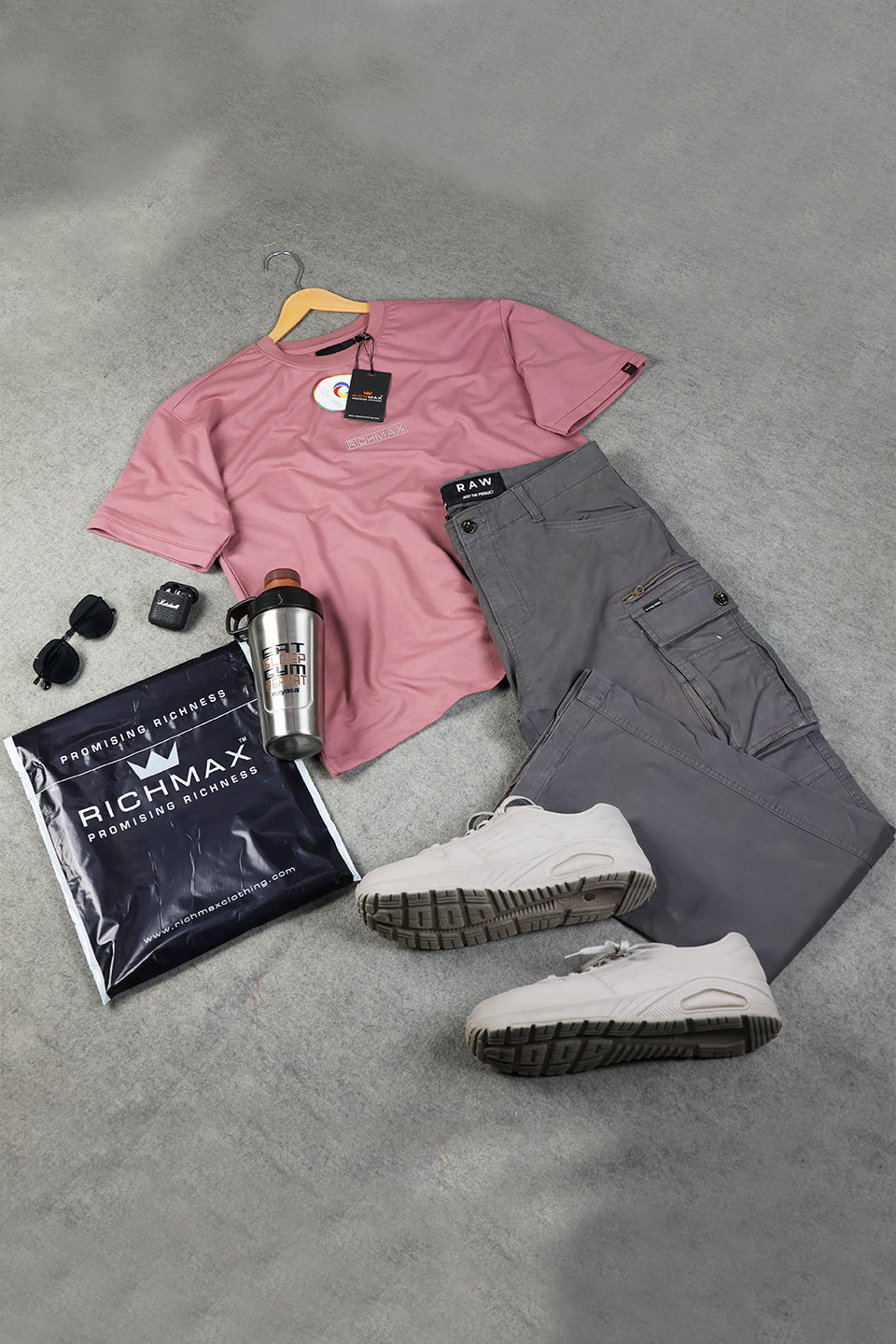 🔥 RICHMAX ESSENTIAL MINIMALIST OVERSIZED TEE | DROP SHOULDER STYLE | PACK OF 2