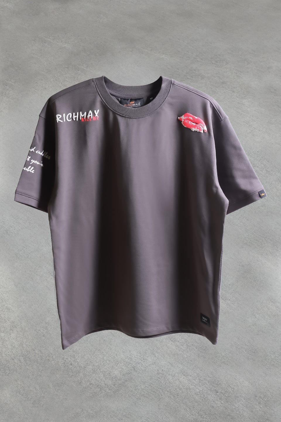 🔥 RICH PRINTED TEES | DROP SHOULDER STYLE | COMBO PACK OF 2 (RED+GREY)