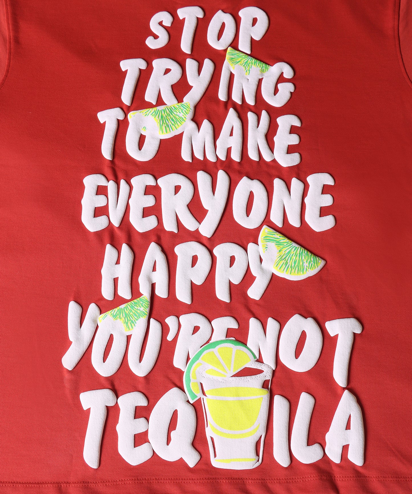 TEQUILA OVERSIZED TEE SCARLET RED