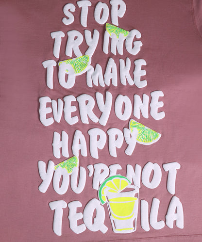 TEQUILA OVERSIZED TEE BLUSHY ROSE