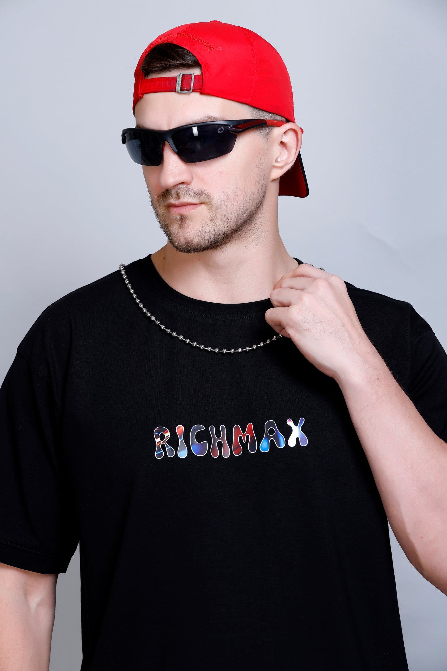LIVIN THE MOMENT RELAXED FIT CORDSET METAL BLACK