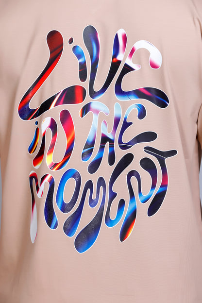 LIVIN THE MOMENT RELAXED FIT CORDSET BEIGE