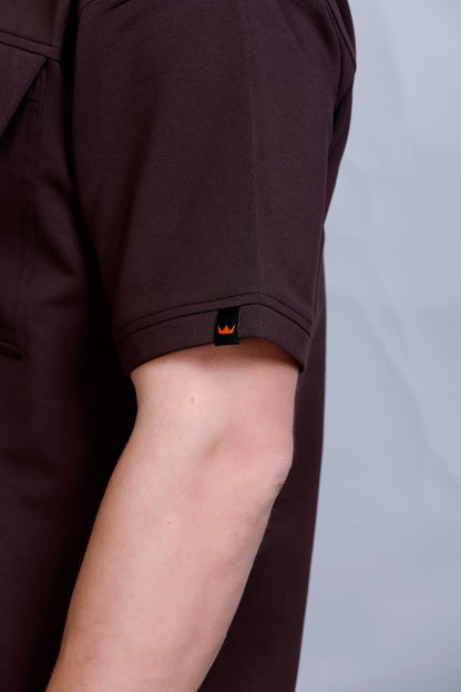 RICHMAX EXECUTIVE RELAXED FIT CORDSET DEEP COFFEE