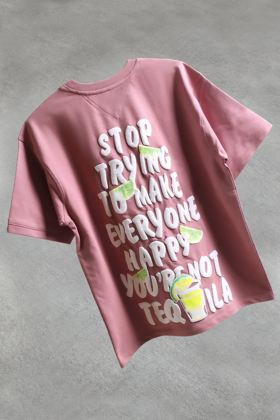 🔥 RICH PRINTED TEES | DROP SHOULDER STYLE | COMBO PACK OF 2 (PINK+GREY)