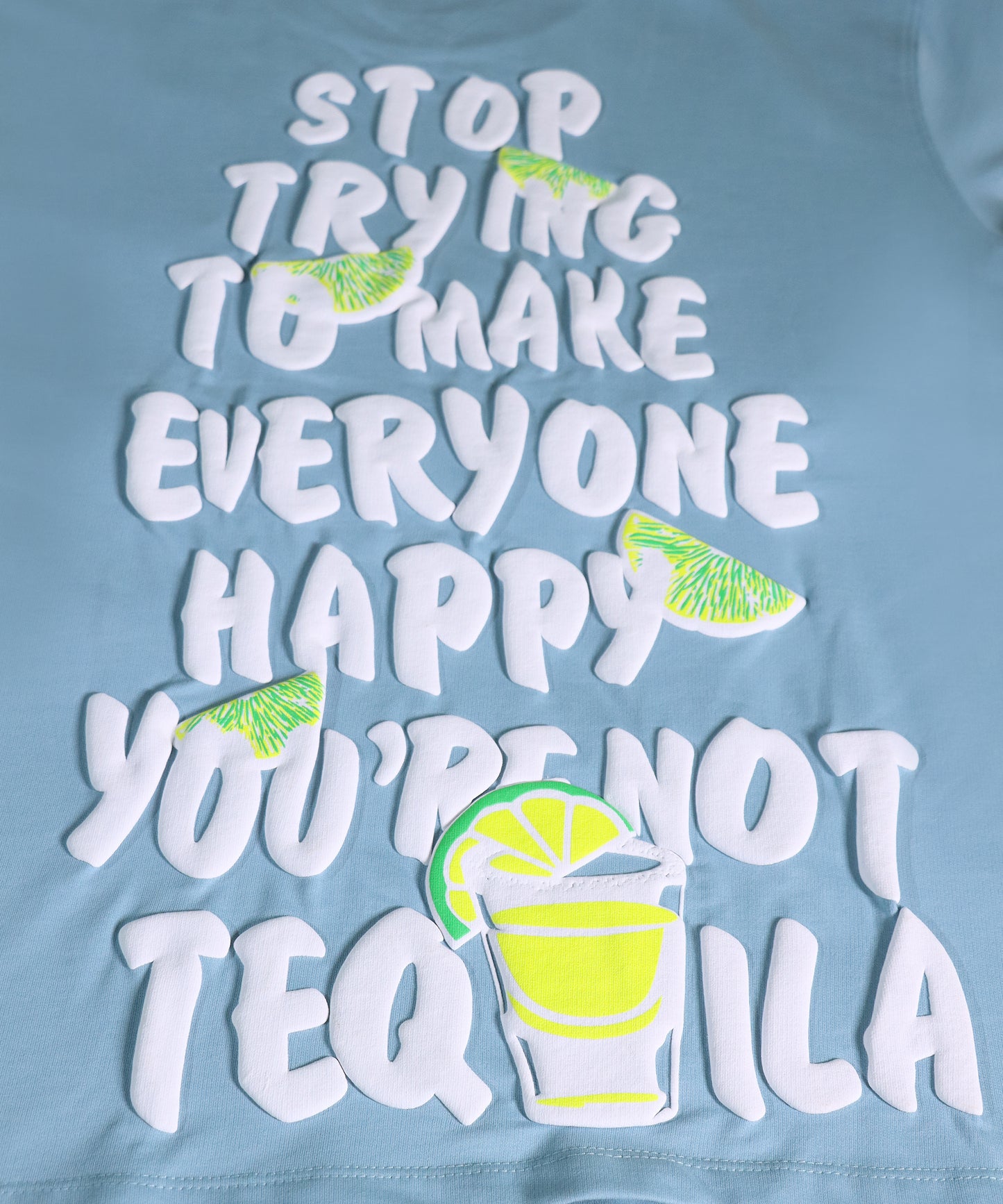 TEQUILA OVERSIZED TEE AQUA ISLAND