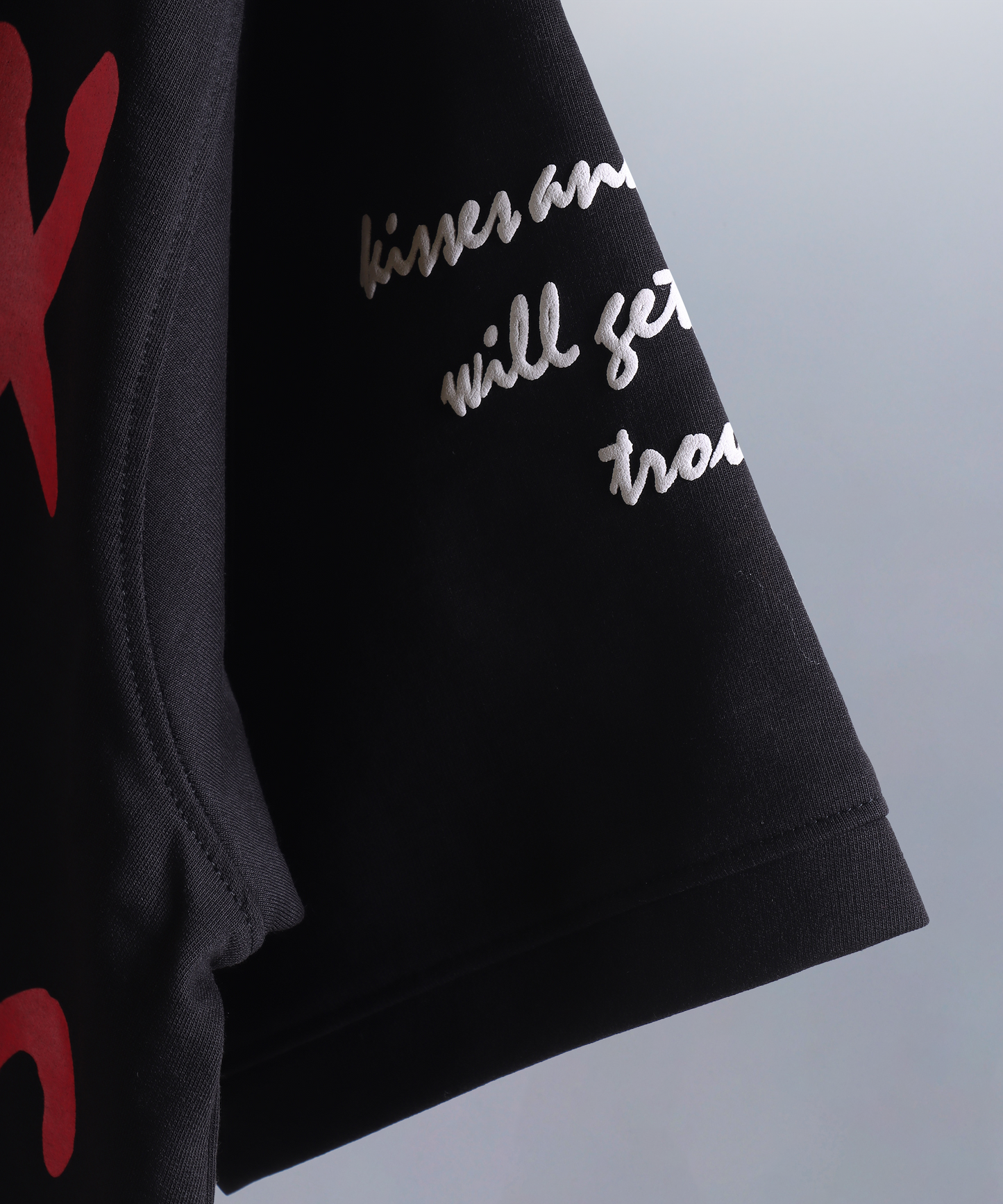 KILL ME ROMANTICALLY OVERSIZED TEE METAL BLACK