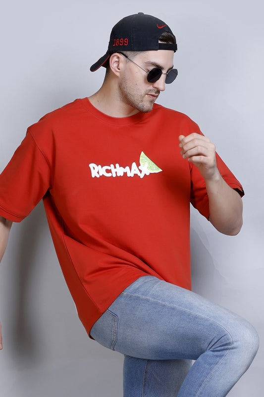 TEQUILA OVERSIZED TEE SCARLET RED
