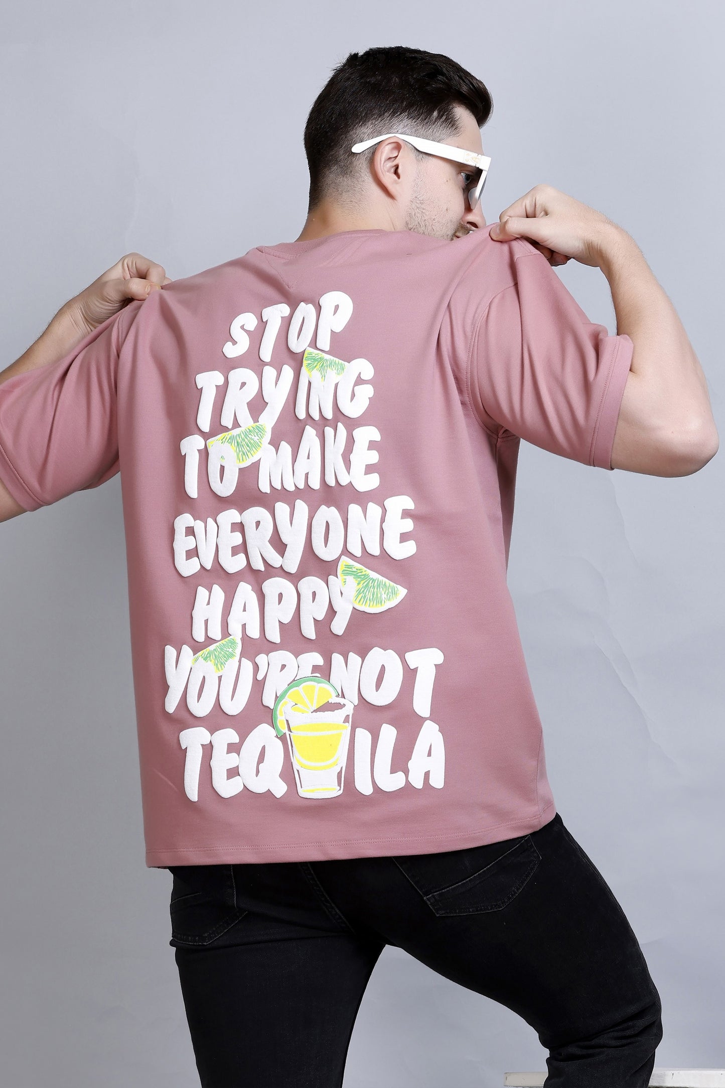 TEQUILA OVERSIZED TEE BLUSHY ROSE