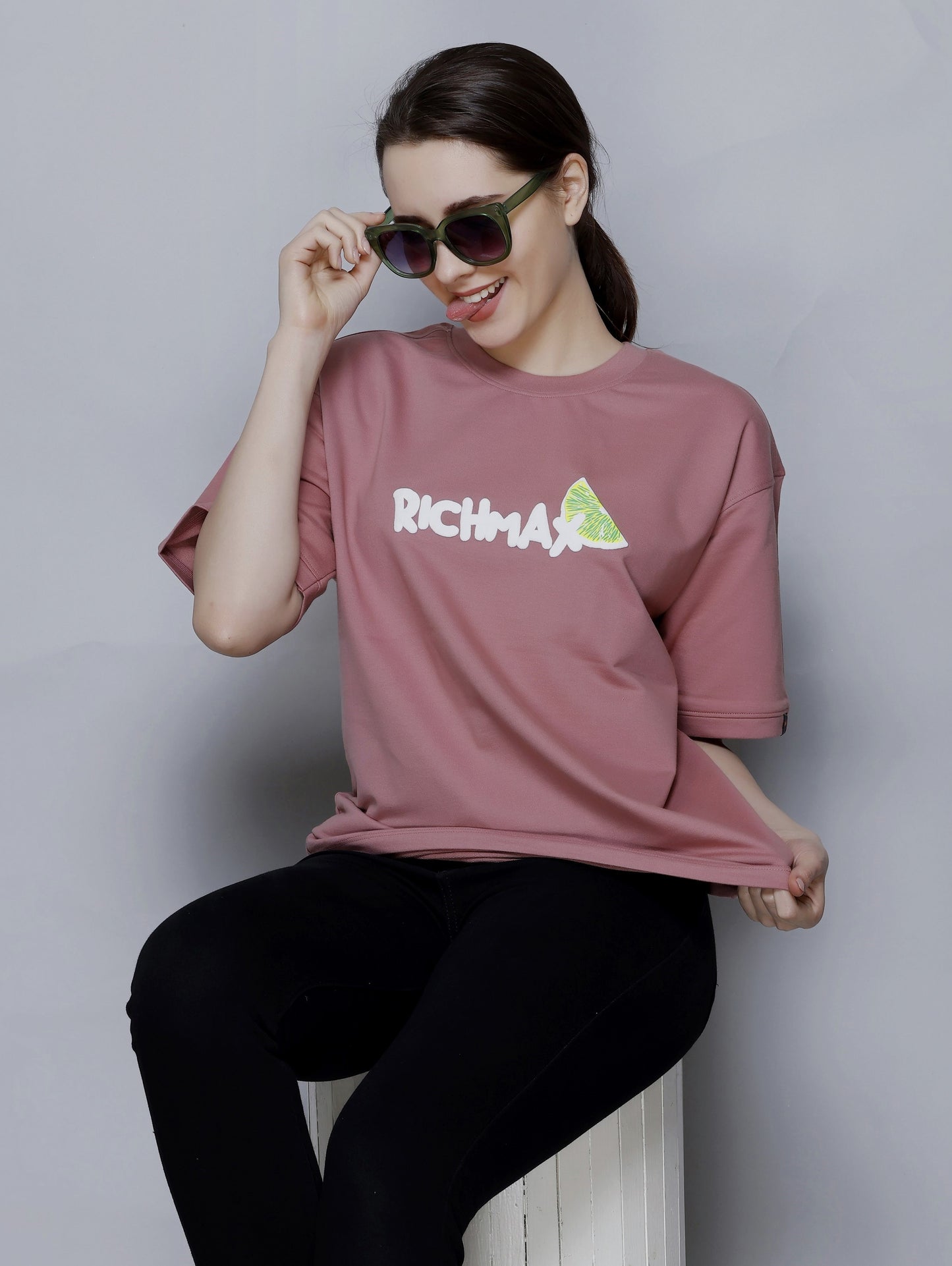 TEQUILA OVERSIZED TEE BLUSHY ROSE