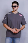 KILL ME ROMANTICALLY OVERSIZED TEE DARK GREY