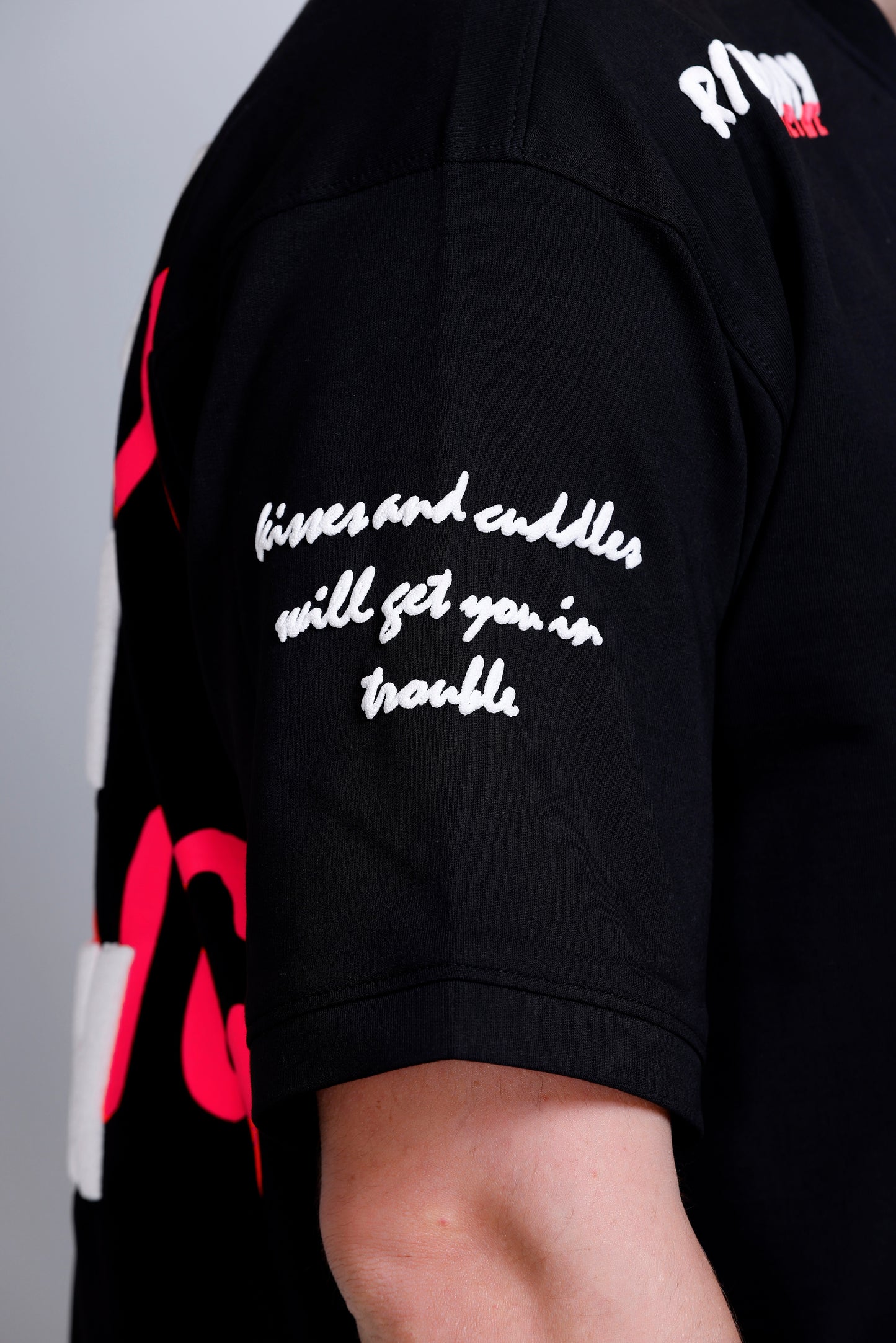 KILL ME ROMANTICALLY OVERSIZED TEE METAL BLACK