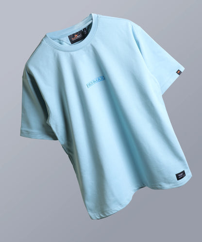 RICHMAX MINIMALIST OVERSIZED TEE AQUA ISLAND