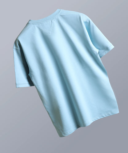 RICHMAX MINIMALIST OVERSIZED TEE AQUA ISLAND