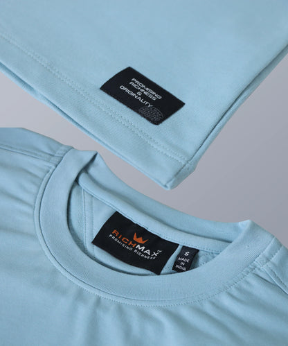 RICHMAX MINIMALIST OVERSIZED TEE AQUA ISLAND