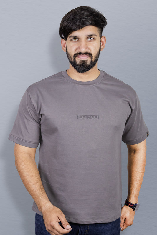 RICHMAX MINIMALIST OVERSIZED TEE DARK GREY