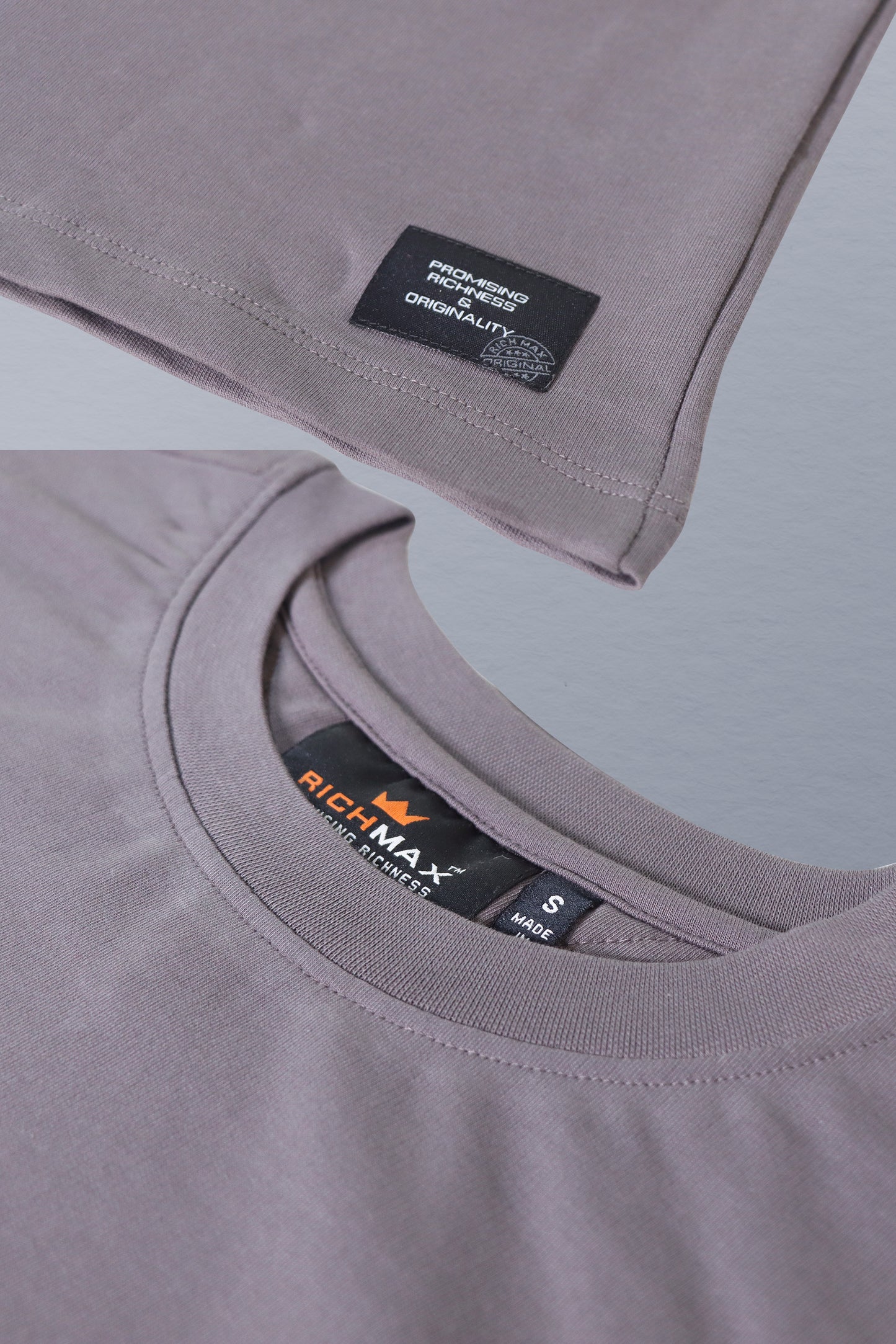 RICHMAX MINIMALIST OVERSIZED TEE DARK GREY