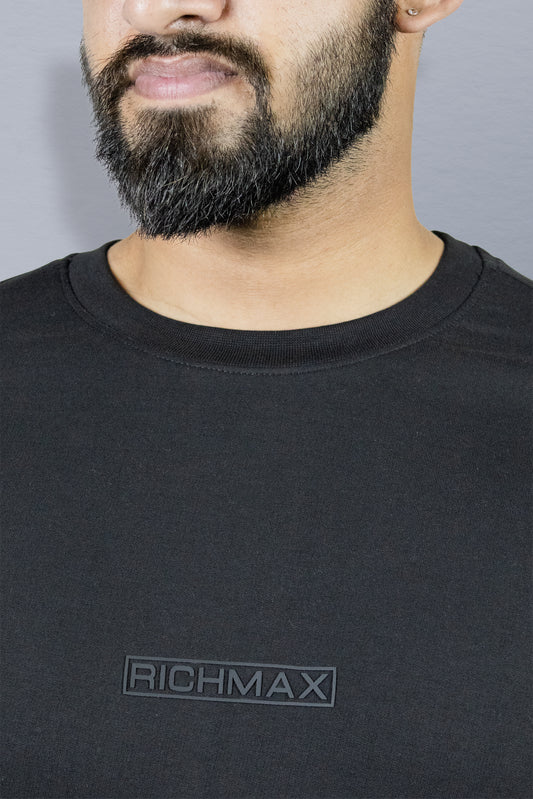 RICHMAX MINIMALIST OVERSIZED TEE METAL BLACK